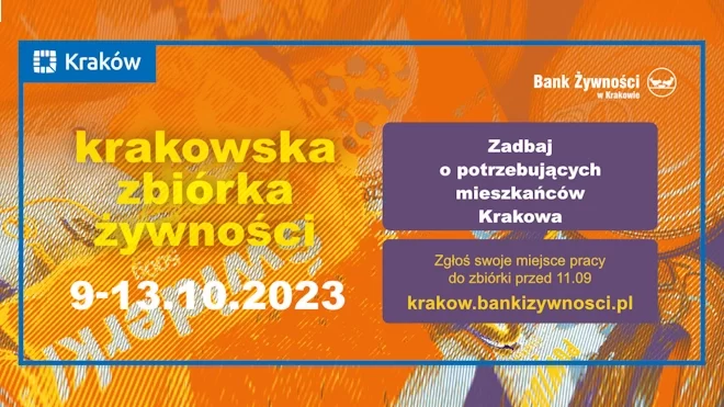 Krakowska Zbiórka Żywności  2023, 9-13 października