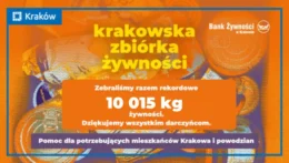 Nowy rekord Krakowskiej Zbiórki Żywności – 10 015 kg żywności trafi do potrzebujących mieszkańców Krakowa i ofiar powodzi