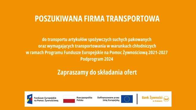 POSZUKIWANA FIRMA TRANSPORTOWA