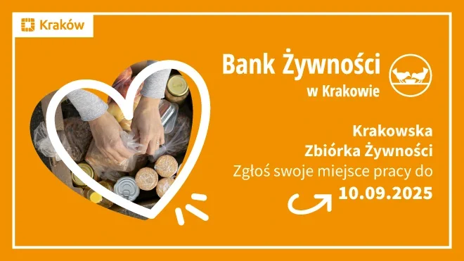 Krakowska Zbiórka Żywności 2025 – zgłoś swoją firmę, szkołę lub instytucję