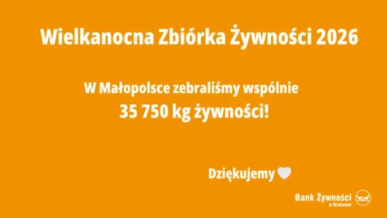 W Małopolsce zebraliśmy 35 750 kg żywności!