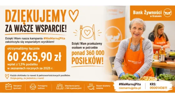 Dziękujemy! Dzięki kampanii #NieMarnujPita przekażemy ponad 360 tysięcy posiłków